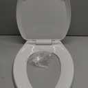 Bemis 1500EC Durable Wooden Toilet Seat, Easy Clean Hinges, Made in USA, Elongated, White