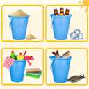 Holady Beach Toys Sand Toys Beach Shovels Beach Pail Set for Kids Summer Beach Essentials Outdoor Sand Play Fun Activities Beach Pails & Shovels
