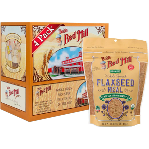 Bob's Red Mill Organic Flaxseed Meal, 16oz (Pack of 4) - Non GMO, Vegan, Paleo Friendly, Keto Friendly, Kosher, BBD: 05/19/2026 
