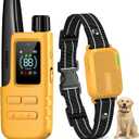 Jugbow Dog Training Collar - 4200FT Dog Shock Collars with Remote Control, IPX7 Waterproof Rechargeable E-Collar with 4 Training Modes, Security Lock(YE)