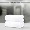 Tens Towels Pack of 4 Extra Large Bath Towels 30 x 60 Inches, 100% Cotton, Larger & Lighter Weight, Quicker to Dry, Super Soft and Absorbent, Perfect for Bathroom, White