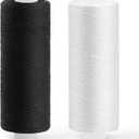 Black and White Polyester Sewing Threads