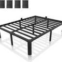 Full Metal Bed Frame 14 Inch, Heavy Duty Platform, No Box Spring Needed