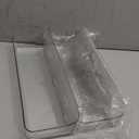 Diesisa Acrylic Wall Mounted Shower Caddy, Clear, Large Size 4D x 12.8" W x 3.3" H, Acrylic Shelf, No Drilling Walls Adhesive Shelf, Bathroom Shelves with Self Adhesive Tape for Bathroom, Kitchen