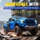 ARANA Tailgate Assist Shock for F250 F350 F450 Super Duty 2017-2026, Tail Gate Accessories Slow Drop Damper Kit for Ford F-250 F-350 F-450 XL XLT LARIAT King Ranch Platinum(No-drill Installation)
