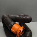 Camco RhinoFLEX 15-Ft RV Sewer Hose Kit - Features Clear Elbow Fitting w/Removable 4-in-1 Adapter - Connects to 3 Slip or 3/3.5/4 NPT Threaded Sewer Connection (39770)