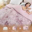Heated Comforter Blanket King Size with Wireless Controller,104"x 90",Pink