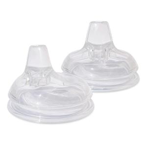Botabee Soft Spout Sippy Cup Bottle Nipples for Comotomo Baby Bottle, Pack of 2 - Fits 5 Ounce & 8 Ounce Bottles | Transition Nipples Convert Baby Bottle to Sippy Cup | Includes Nipple Storage Case