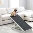 Indoor Pet Ramp for Small Medium Dogs and Cats,Collapsible, Adjustable Height, Non-Slip Carpet Dog Ramp for Bed, Sofa