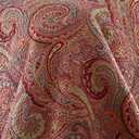 Levtex Home - Spruce Red Quilt Set - Full/Queen Quilt (88x92in.) + Two Standard Pillow Shams (26x20in.) - Paisley Pattern in Burgundy, Red, Tan, Grey - Reversible - Cotton