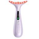 Facial and Neck Massager for Face, Neck - Skin Lifting & Firming - Wrinkle & Dark Circle Reducer - at Home Skin Care Face Sculpting Tool and Neck Massager-Pastel Purple