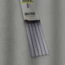 Snugly Fit 36" Length Cabinet Door Protector, Flexible Slip-On Plastic Edge Guard, Thin Transparent Edge Protectors to Prevent Wear, Chipping, Discoloration, Cabinet Bumpers, 3/4" Thick, 10 PCS (Clear)