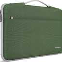 DOMISO 15.6 inch Laptop Case Sleeve Protective Cover Compatible with 16 inch MacBook Pro M4 M3 M2/Pro Max,15.6-16 inch HP Dell ASUS Lenovo Chromebook,Waterproof Computer Cases Bag with Handle,Green