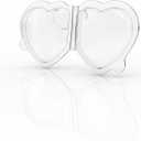 32-Pack Beanie Baby Tag Protectors Clear Plastic Heart Tag Covers for Ty Hang Tags Durable Sleeves for Beanie Babies, Boos, Buddies, Classics Collectors Tag Shield Case
