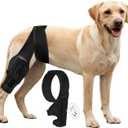 L Dog Knee Brace for Rear Leg Torn ACL with Side Stabilizers, Best Arthritis Recovery, Dog Leg Supports for Rear Leg Keeps the Knee Brace in Place