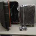 Luggage Sets 3 Piece with Spinner Wheel, Hardside Suitcase Set with TSA Lock, Expandable Lightweight Travel Luggage for Men and Women, Black (20in24in28in)