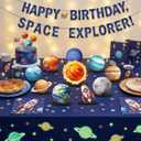 12 Pcs Space Theme Party Decorations Outer Space Honeycomb Centerpieces Table Topper Solar System Planet Galaxy Astronaut Birthday Party Decorations for Boys Kids Home Baby Shower Supplies