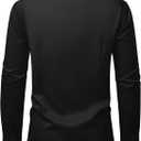 Mens Wrinkle Free Dress Shirts Regular Fit Business Button Down Shirt Formal Long Sleeve Wedding Stretch Shirts (Black, L)