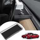for Tesla Model Y Upgrade Behind Screen Storage Box Dashboard Hidden Organizer Tray Non-Slip Sunglass Card Holder for 2021-2023 Tesla Model 3 and 2021-2025 Model Y (Not fit 2025 Juniper)