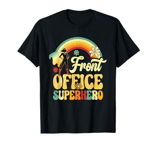 Front Office Superhero Secretary Administrative Assistant T-Shirt, Size: 3XL