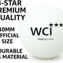 PARTY BALL Sports Ping Pong Balls  Official Size 40mm 3-Star Professional Table Tennis Balls, Durable High Performance for Training & Competition, White (24 Pack)