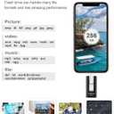 256GB USB Flash Drive for Phone and Pad, Photo Stick High Speed External USB Thumb Drives Photo Storage Memory Stick for Save More Photos and Videos (Black, 256GB)