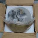 Gold Pendant Light 11.8", Industrial Dome Pendant Lights with Gold Interior, Adjustable Farmhouse Hanging Light for Kitchen Island Dining Room Bedroom Restaurant, 3 Pack