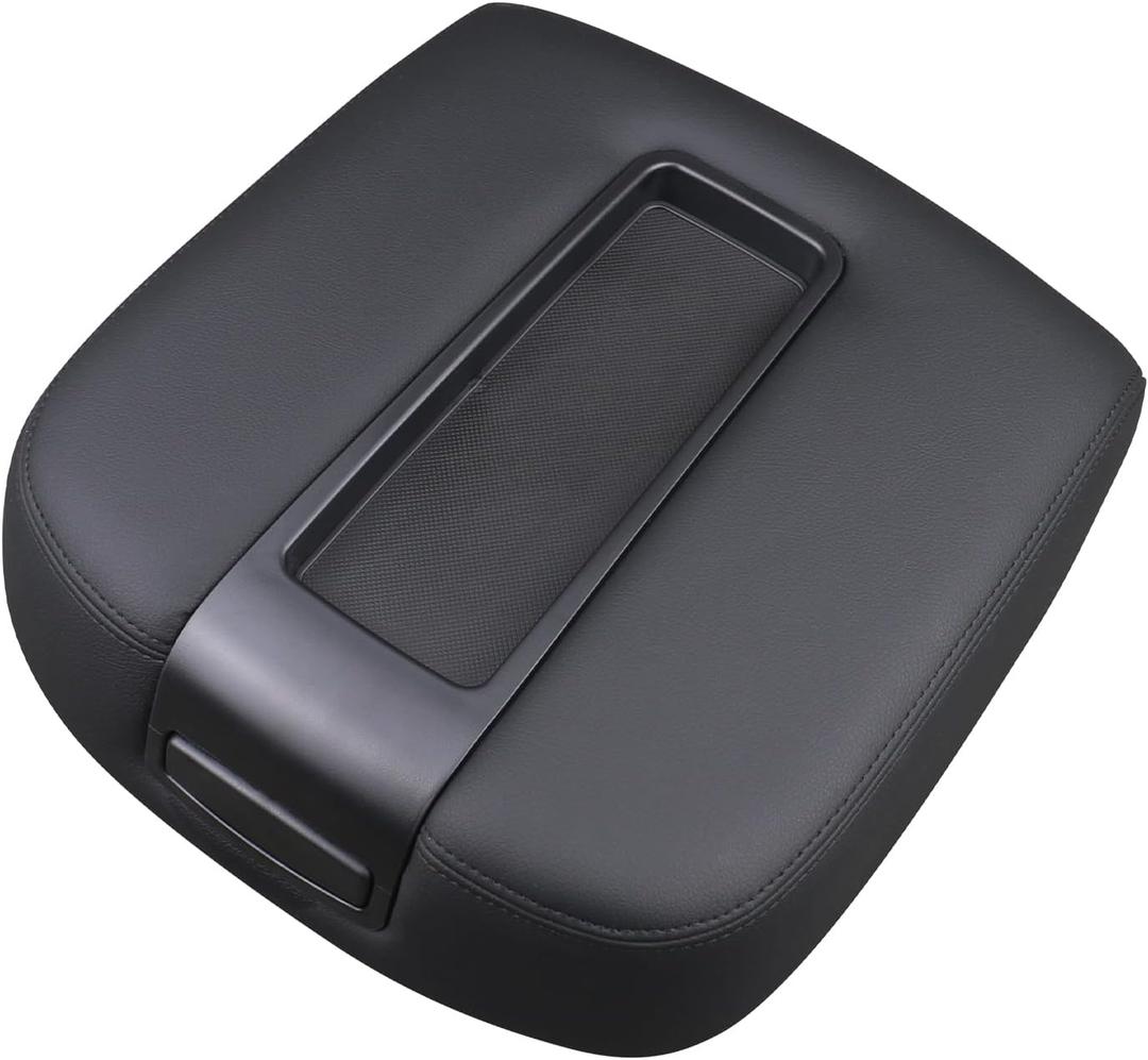 Floor Center Console Armrest Lid Assembly Black Compatible with 2007-2014 Chevrolet Chevy Avalanche Silverado Suburban Tahoe GMC Sierra Yukon XL Replaces 15217111