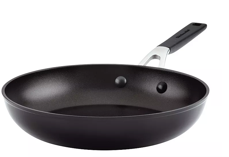 KitchenAid Hard Anodized Nonstick Frying Pan/Skillet, 10 Inch, Onyx Black