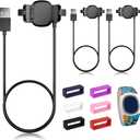 3 Pack Compatible with Disney-Magic Band Plus Charger, 3.3ft Replacement Charger Only Compatible with Disney-Magic Band+, Black