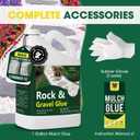 GloGlo Ready to Use Rock Glue for Landscaping, 1 Gallon Mulch Glue, No Dilution Needed Non-Toxic Weather-Resistant Strong Gravel Binder, Pine Straw Outdoor Strong Pebble Gravel Hold for Garden (EXP 08/14/26)