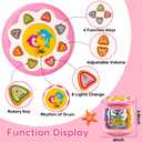 Baby Girl Toys 0-6 Months Ocean Projector Rotating Musical Light Up Tummy Time Toy Infant Aquarium 0-3 4 5 6 7 8 9 Months Crawling Toys Babies 6-12 Month Girl 1 Year Old Birthday Newborn Shower Gifts