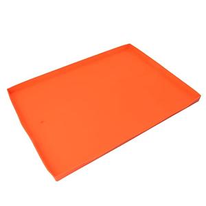 Griddle Mat, Rectangular Silicone Duty Silicone Grill Cover Easy To Clean for Blackstone (20"/35" Orange)