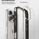 CASETiFY Compact iPhone 16 Pro Case [Slim and Sleek/Compatible with Magsafe / 4 ft. 2X Military Grade Drop Protection] - Clear Black