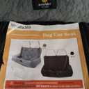 Gearking Car Seat for Large Dogs Under 100 Lbs, Removable Washable Dog Booster Seat with Safety Ties/Storage Pocket, Only for Car Back Seat