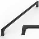 Amerdeco 10 Pack Matte Black Cabinet Pulls 7.5 Inch(192MM) Hole Centers Kitchen Cabinet Handles Hardware Kitchen Handles for Cabinets Cupboard Handles Drawer Pulls ZH0041