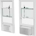 WinLock Window Security Bar for Child Safety, Burglary Prevention Locks an Open Window with AC & Fan, Double Hung Protection, Solid Steel, Adjustable (3-17"), Stops Up Down Inside Outside Year Around (17" tall 1.5" wide)