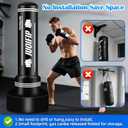 Freestanding Punching Bag with Stand, Men Standing Kickboxing Bag, Heavy Boxing for Adult Teens, Suitable for MMA Dummy Karate Home Gym Training Equipment Excludes Gloves and Pumps