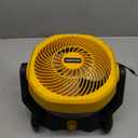 Battery Operated Fan Compatible with Dewalt 20V Max Battery with AC Adapter, Up to 650 CFM & Variable Speed, Low Noise 30dB, Portable Fan for Indoor/Outdoor Jobsite, Camping (Tool Only)