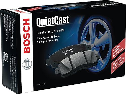 BOSCH BC1865 QuietCast Premium Ceramic Disc Brake Pad Set - Comaptible with Select Volvo C40 Recharge, S60, S90, V60, V60 Cross Country, V90, V90 Cross Country, XC40, XC40 Recharge, XC60, XC90; FRONT
