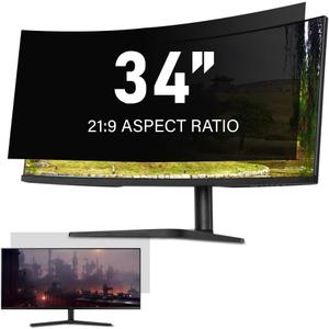 34 Inch Computer Privacy Screen Filter for 21:9 Ultra-Wide Aspect Ratio Widescreen Monitor - Anti Glare Blue Light Filter, Screen Protector - Made in Korea