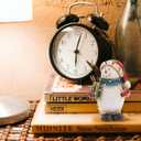 NUOBESTY Resin Snowman Figurine for Home Indoor Table Christmas Decoration