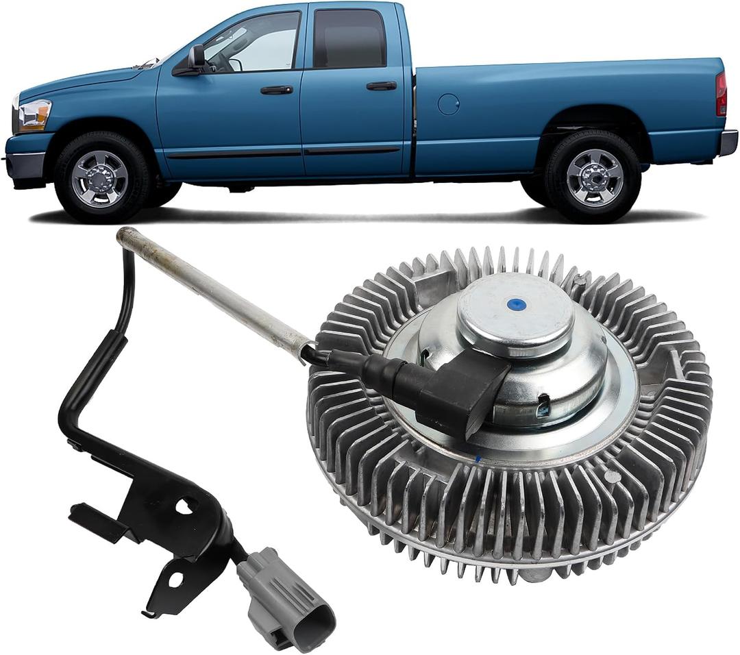 Dasbecan Engine Radiator Cooling Fan Clutch 3282 Compatible With Cummins diesel 5.9L 6.7L L6 Dodge Ram 2500 3500 4000 4500 5500 Replaces# 55056990AC 55056990AA 55056990AB
