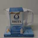 Brita Small 6 Cup Denali Water Filter Pitcher with 1 Brita Standard Filter, Made Without BPA, Bright White