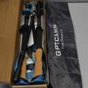 GPTCAMP Walking Sticks,Trekking Poles Collapsible Hiking Poles,Lightweight Folding Travel Walking Pole for Men Women,2pc Adjustable Hiking Stick with EVA Foam Grips for Backpacking (-Blue)