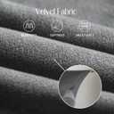 4 Pieces Velvet Sofa Covers for 3 Cushion Couch Washable 3 Seat Slipcovers for Couches and Sofas Stretch Soft Couch Covers for Dogs (Dark Grey, Sofa)