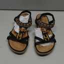 Littleplum Womens Sandals Arch Support Summer Beach Sandals Comfort Walking Shoes Bohemian Flip Flops Sandals for Women (7, Casual Black)