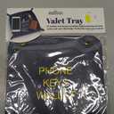 Juvale Leather Catchall Valet Tray for Phone, Keys, Wallet (Navy Blue, 6.9 x 2.2 in) Pack Of 3