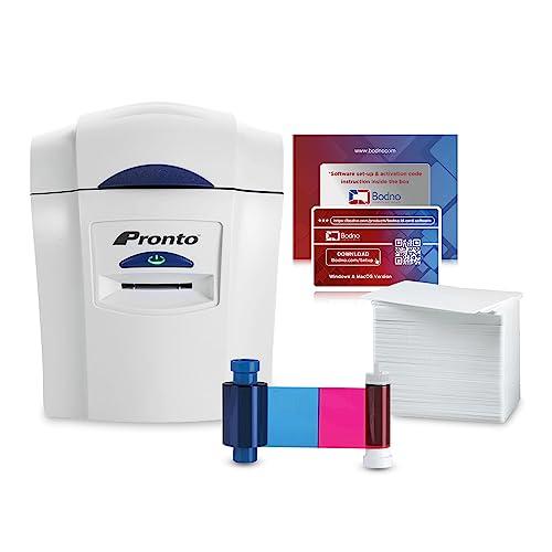 Magicard Pronto ID Card Printer & Complete Supplies Package with Bodno ID Software - Bronze Edition ( Missing Paper )