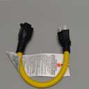 ONETAK NEMA 6-20P to L6-20R 240V 20 Amp 3 Prong Male Plug to Twist Lock 3 Prong Female Outlet Receptacle Generator Welder Dryer EV Charger Power Cord Adapter